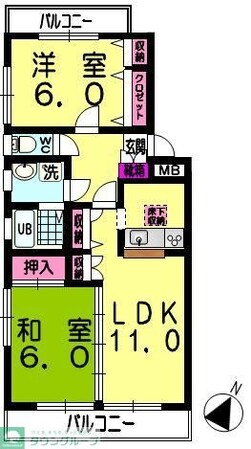 ネクサス東領家の物件間取画像